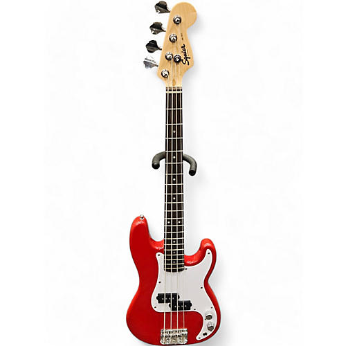 Squier Used Squier Mini Bass Red Electric Bass Guitar Red