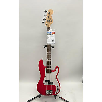 Squier Used Squier Mini P Bass Red Electric Bass Guitar