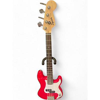 Squier Used Squier Mini Precision Bass Red Electric Bass Guitar