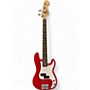 Used Squier Mini Precision Bass Red Electric Bass Guitar Red
