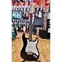 Used Squier Used Squier Mini Stratocaster Black And White Solid Body Electric Guitar Black and White