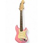Used Squier Mini Stratocaster Pink Solid Body Electric Guitar Pink