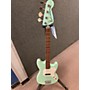 Used Squier Used Squier Music Master Bass Teal Electric Bass Guitar Teal