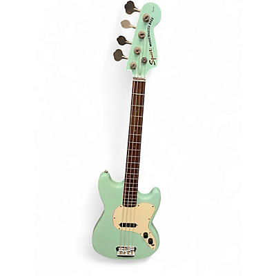 Used Squier Music Master VIsta Sonic Blue Electric Bass Guitar