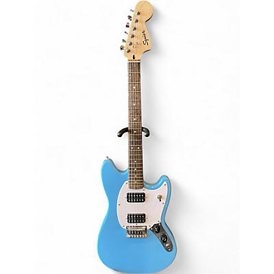 Used Squier Mustang Blue Solid Body Electric Guitar