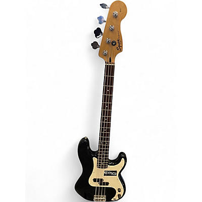 Used Squier P BASS Black Electric Bass Guitar