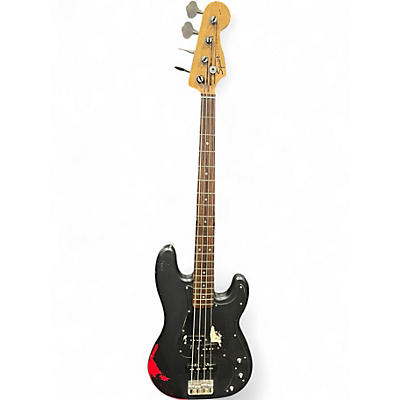 Used Squier P BASS SPECIAL BLACK AND RED Electric Bass Guitar