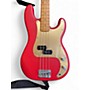 Used Squier P BASS Satin Red Electric Bass Guitar Satin Red