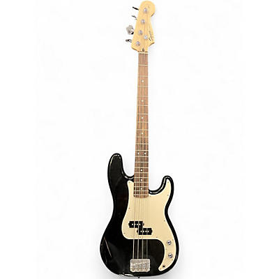 Used Squier P-Bass Black and White Electric Bass Guitar