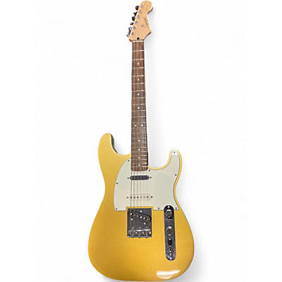 Used Squier PARANORMAL NASHVILLE STRATOCASTER Metallic Gold Solid Body Electric Guitar