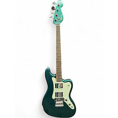 Used Squier PARANORMAL RASCAL BASS HH Sherwood Green Metallic Electric Bass Guitar