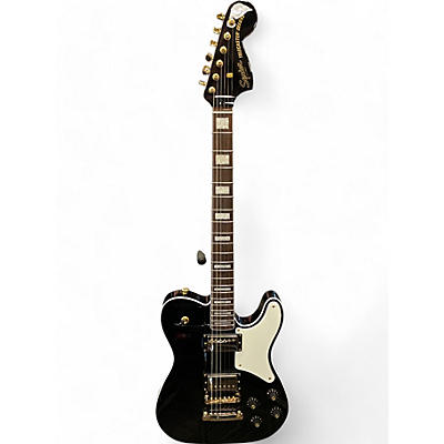 Squier Used Squier PARANORMAL TELECASTER Black and Gold Solid Body Electric Guitar