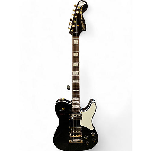 Squier Used Squier PARANORMAL TELECASTER Black and Gold Solid Body Electric Guitar Black and Gold