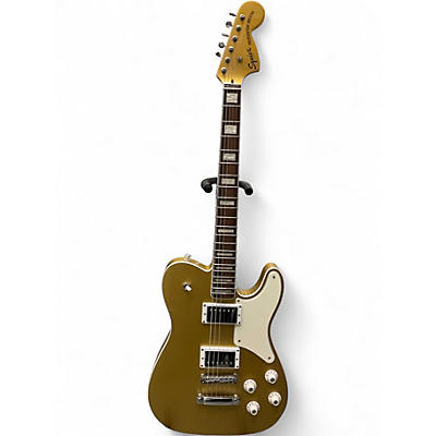 Used Squier PARANOURMAL TELECASTER DELUXE Aztec Gold Solid Body Electric Guitar