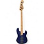 Used Squier PARTS BASS Blue Electric Bass Guitar Blue
