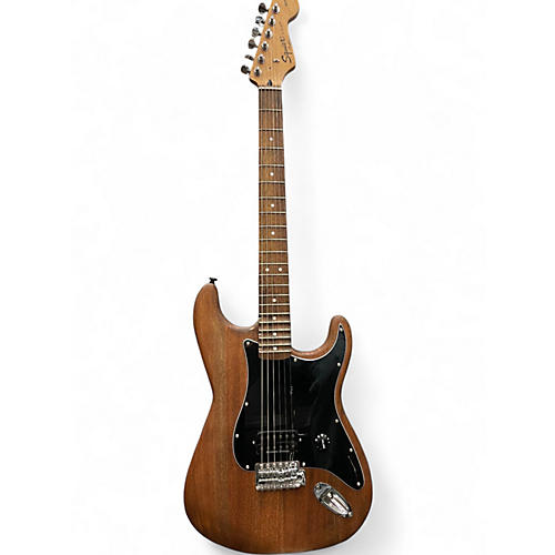Used Squier PARTS CASTER Mahogany Solid Body Electric Guitar Mahogany