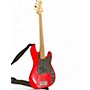 Used Squier Used Squier PJ Red Electric Bass Guitar Red