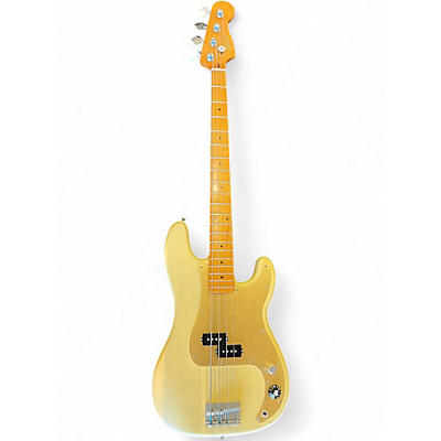 Used Squier PRECISION BASS 40TH ANNIVERSARY Blonde Electric Bass Guitar