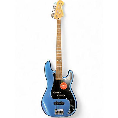 Used Squier PRECISSION BASS Blue Electric Bass Guitar