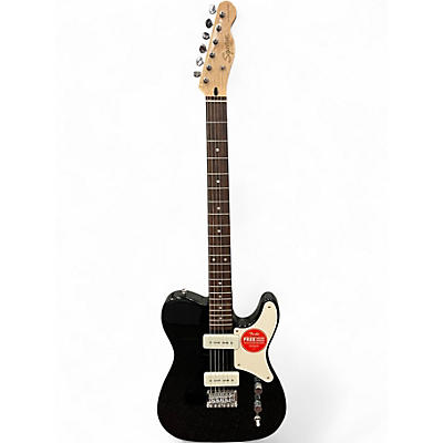 Used Squier Paranormal Baritone Cabronita Telecaster Black and White Solid Body Electric Guitar