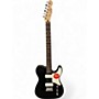 Used Squier Paranormal Baritone Cabronita Telecaster Black and White Solid Body Electric Guitar Black and White