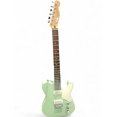 Used Squier Paranormal Baritone Cabronita Telecaster Metallic Aqua Marine Solid Body Electric Guitar