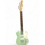 Used Squier Paranormal Baritone Cabronita Telecaster Metallic Aqua Marine Solid Body Electric Guitar Metallic Aqua Marine