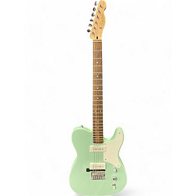 Squier Used Squier Paranormal Baritone Cabronita Telecaster Seafoam Green Solid Body Electric Guitar