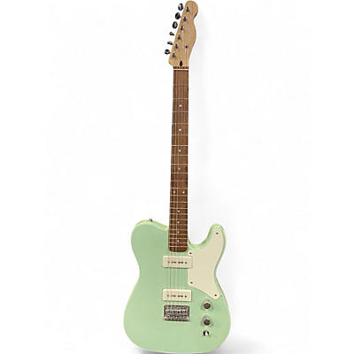 Used Squier Paranormal Baritone Cabronita Telecaster Seafoam Green Solid Body Electric Guitar