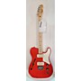 Used Squier Used Squier Paranormal CABRONITA Red Hollow Body Electric Guitar Red