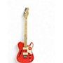 Used Squier Paranormal Cabronita Thinline Telecaster Fiesta Red Hollow Body Electric Guitar Fiesta Red