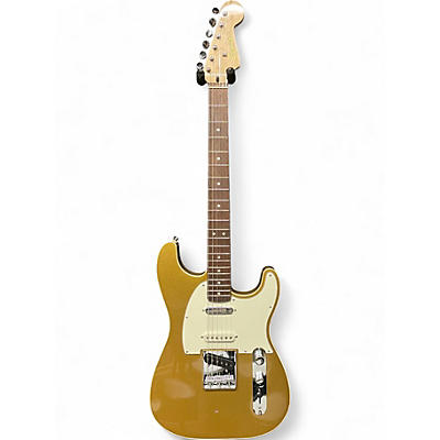 Used Squier Paranormal Custom Nashville Stratocaster Metallic Gold Solid Body Electric Guitar