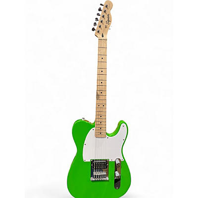 Used Squier Paranormal Esquire Apple Green Solid Body Electric Guitar