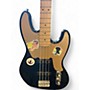 Used Squier Paranormal Jazz Bass 54 Black Electric Bass Guitar Black