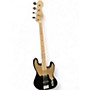 Used Squier Paranormal Jazz Bass 54 Black and Gold Electric Bass Guitar Black and Gold
