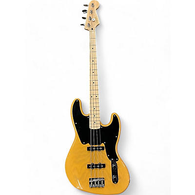 Squier Used Squier Paranormal Jazz Bass 54 Butterscotch Electric Bass Guitar