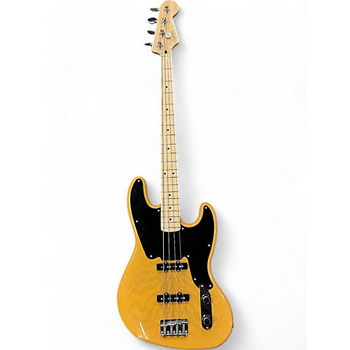 Squier Used Squier Paranormal Jazz Bass 54 Butterscotch Electric Bass Guitar Butterscotch