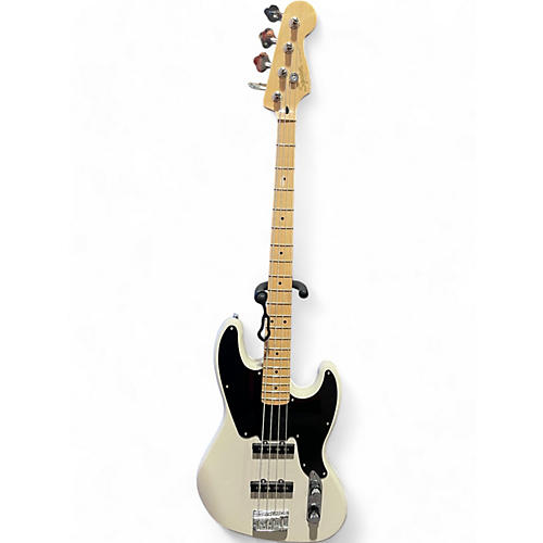 Squier Used Squier Paranormal Jazz Bass 54 Vintage White Electric Bass Guitar Vintage White