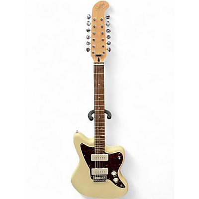 Used Squier Paranormal Jazzmaster XII Laurel Fingerboard 12-String Olympic White Solid Body Electric Guitar
