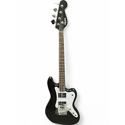 Used Squier Paranormal Rascal Bass HH Guitar Metallic Black Electric Bass Guitar