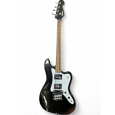 Used Squier Paranormal Rascal HH Metallic Black Electric Bass Guitar