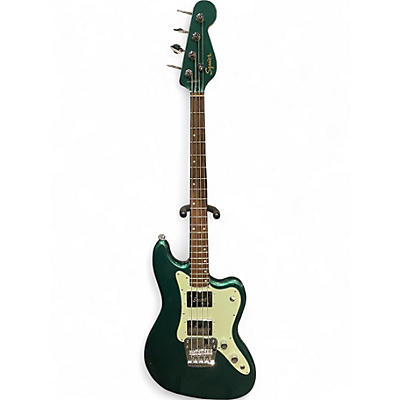 Used Squier Paranormal Rascal HH Sherwood Green Electric Bass Guitar