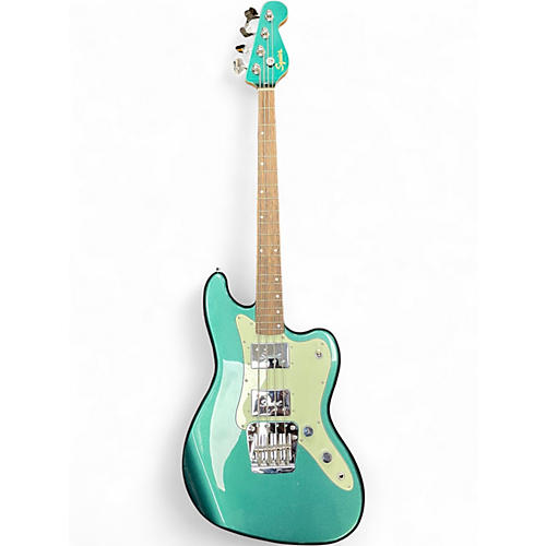 Used Squier Paranormal Rascal HH Sherwood Green Metallic Electric Bass Guitar Sherwood Green Metallic