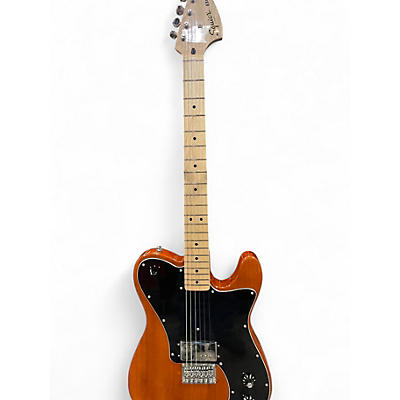 Used Squier Paranormal Series Esquier Deluxe Natural Solid Body Electric Guitar