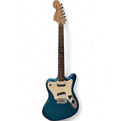 Used Squier Paranormal Series Super-Sonic blue sparkle Solid Body Electric Guitar