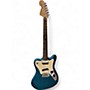 Used Squier Paranormal Series Super-Sonic blue sparkle Solid Body Electric Guitar blue sparkle