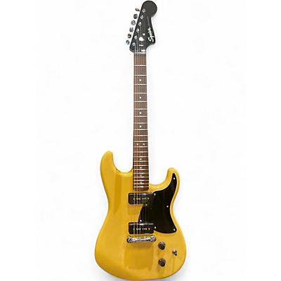 Used Squier Paranormal Strat-O-Sonic TV Yellow Solid Body Electric Guitar