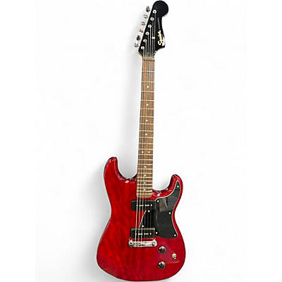 Used Squier Paranormal Stratosonic Crimson Red Solid Body Electric Guitar