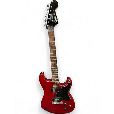 Used Squier Paranormal Stratosonic Crimson Red Solid Body Electric Guitar
