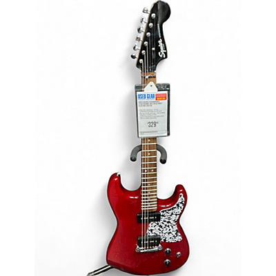 Squier Used Squier Paranormal Stratosonic Red Solid Body Electric Guitar